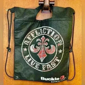 Affliction Live Fast insulated draw string bag